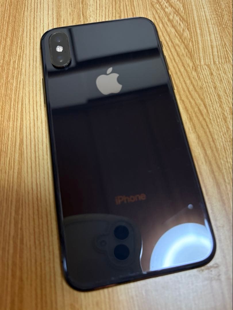 iPhone XS ブラック256GB ソフトバンク SIMフリー 充電器付き