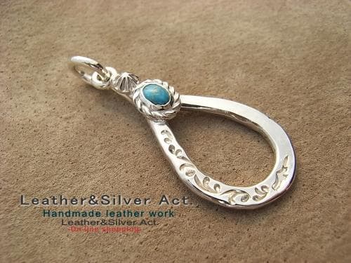 ターコイズ シルバー925　スタッズスター グラスホルダーストラップ　メガネ紐