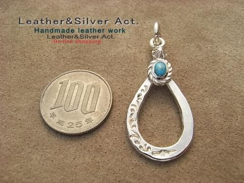 ターコイズ シルバー925　スタッズスター グラスホルダーストラップ　メガネ紐