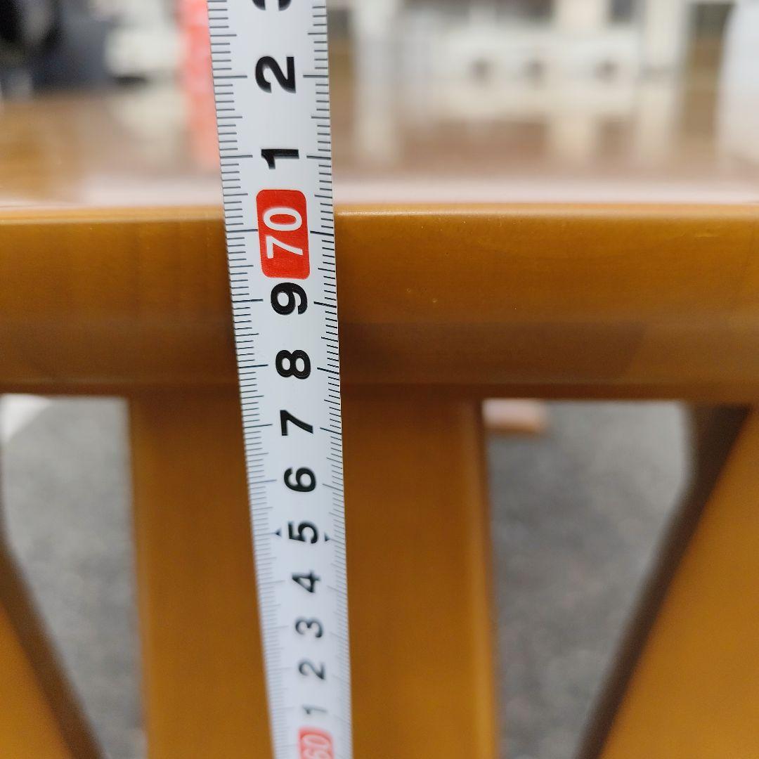 ブラウン 木製 大型ダイニングテーブル 6人 長方形