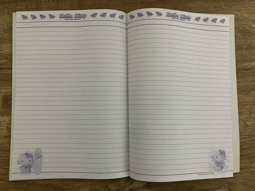 2000年サンリオ ハローキティ サーフィンキティノート 日焼けキティ平成レトロ