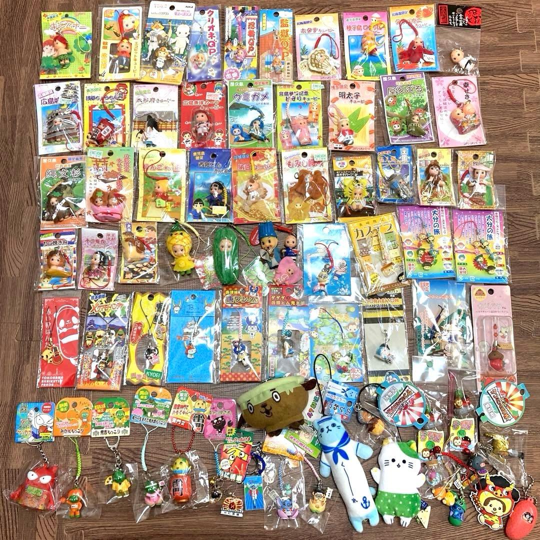 ご当地キューピー　マスコットQP　キーホルダー　ストラップ　平成レトロ　当時物