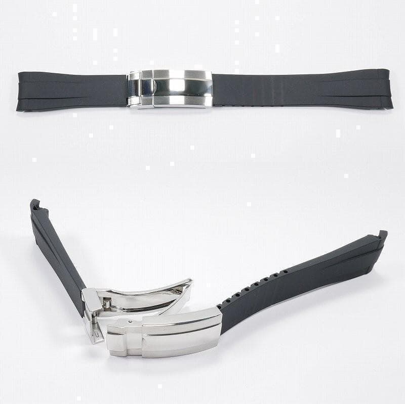 【4点セット】ロレックス用 互換ラバーベルト バックル付き 20mm