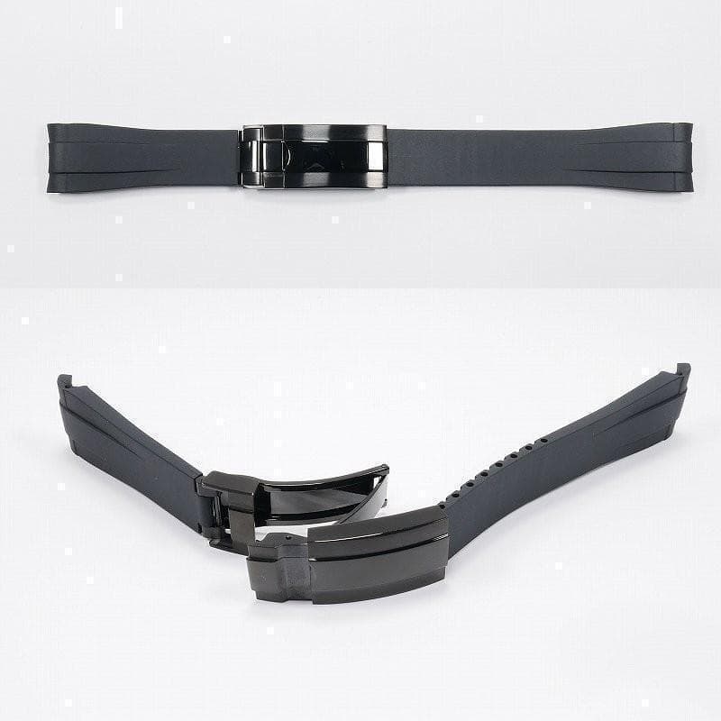 【4点セット】ロレックス用 互換ラバーベルト バックル付き 20mm