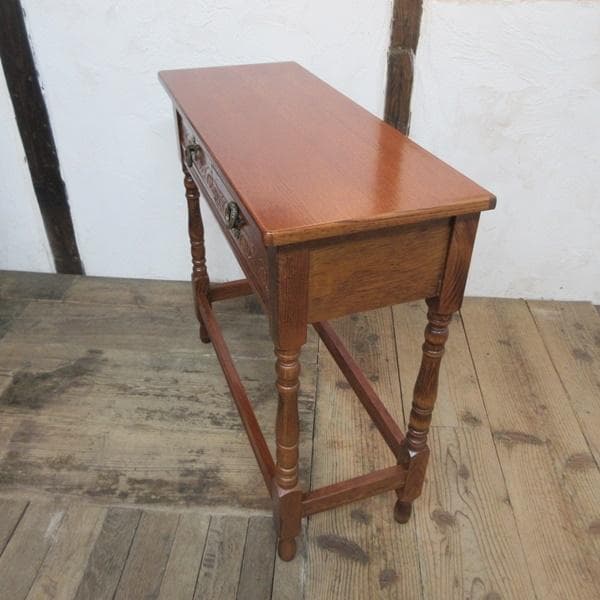 イギリス ヴィンテージ 家具 ホールテーブル サイドテーブル 英国 6737d