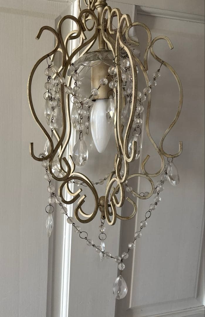 ローラアシュレイ　シャンデリア　1灯　シャビーシック