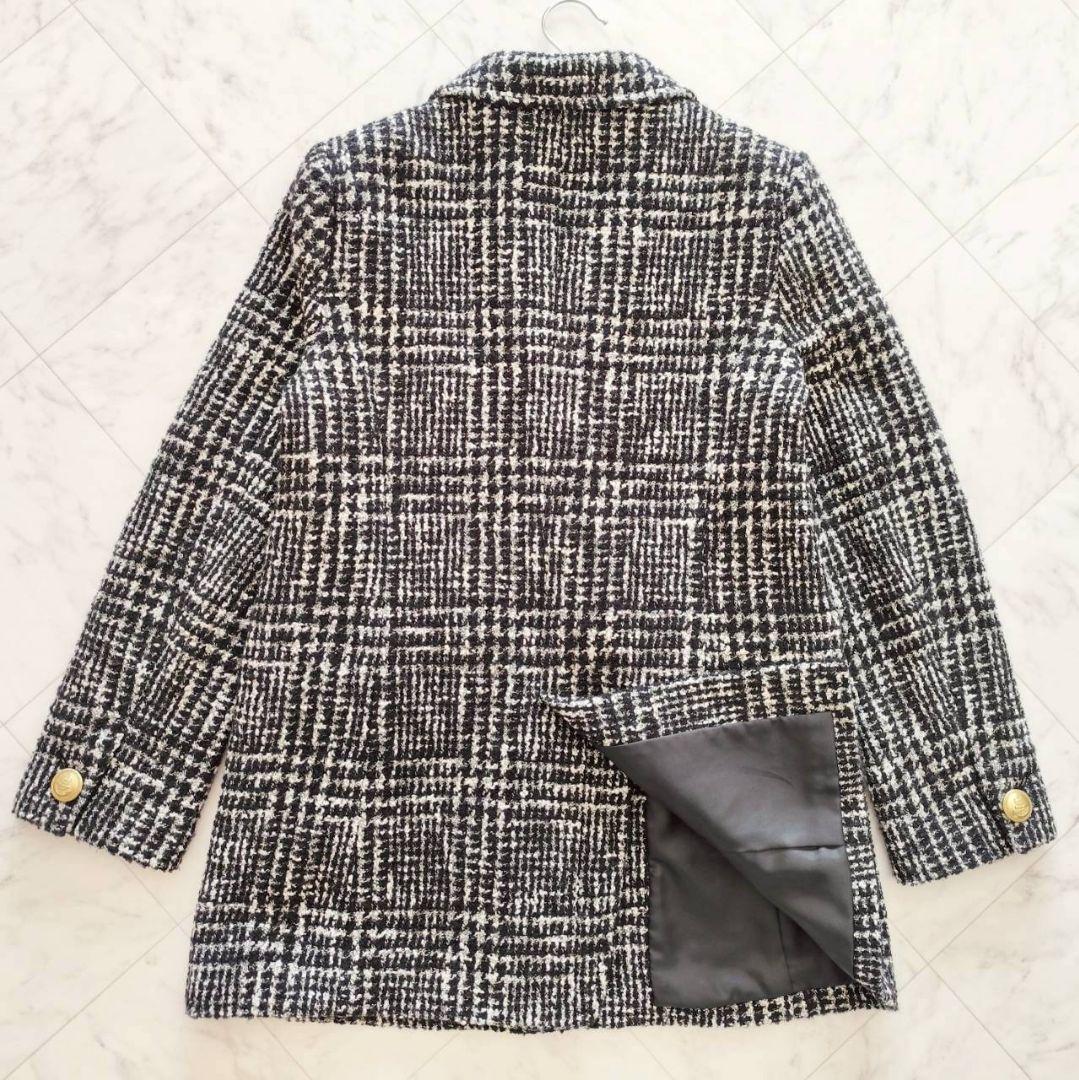 Diagram ラメ ループ ツイード 金ボタン コート ジャケット