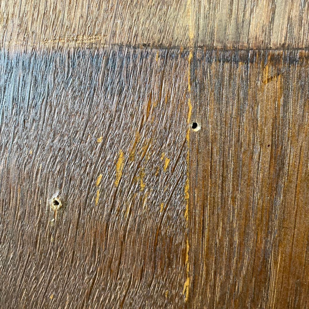 ビンテージ ラウンドエクステンションダイニングテーブル no4