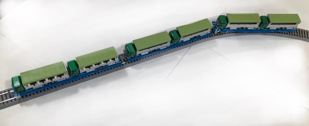 TOMIX HO 貨車 クム 3両+トラック6台+積載用オリジナルパーツセット