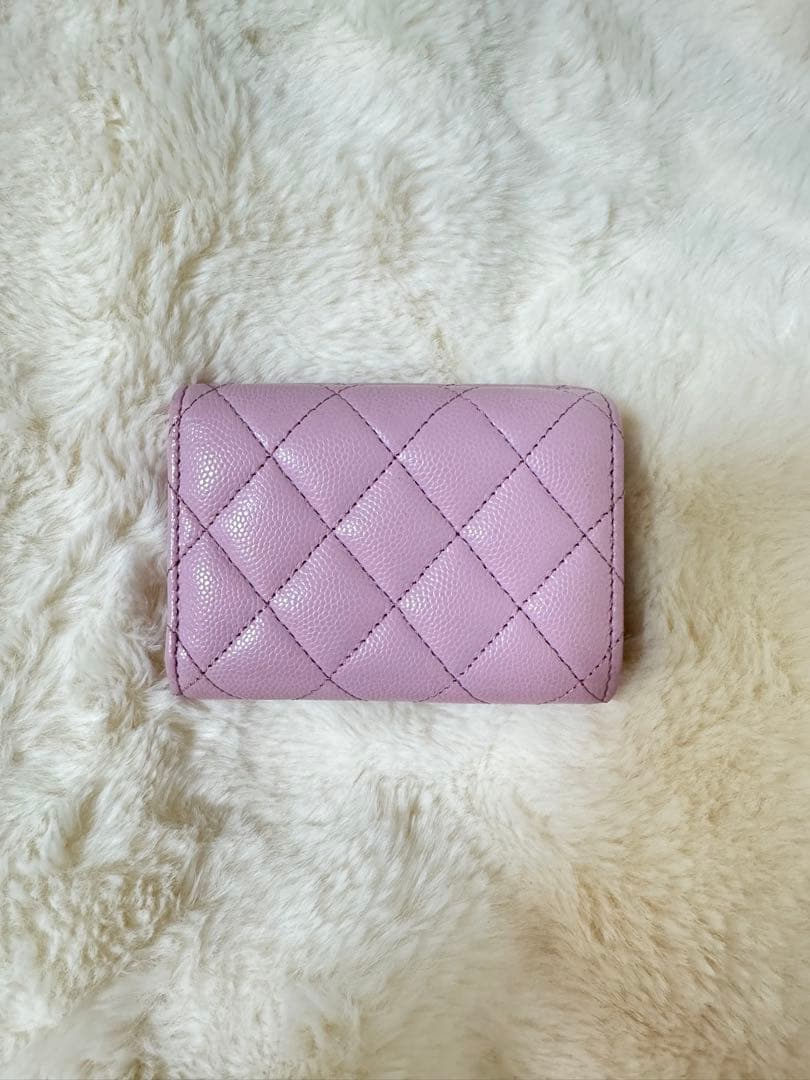 CHANEL ピンク 三つ折り財布