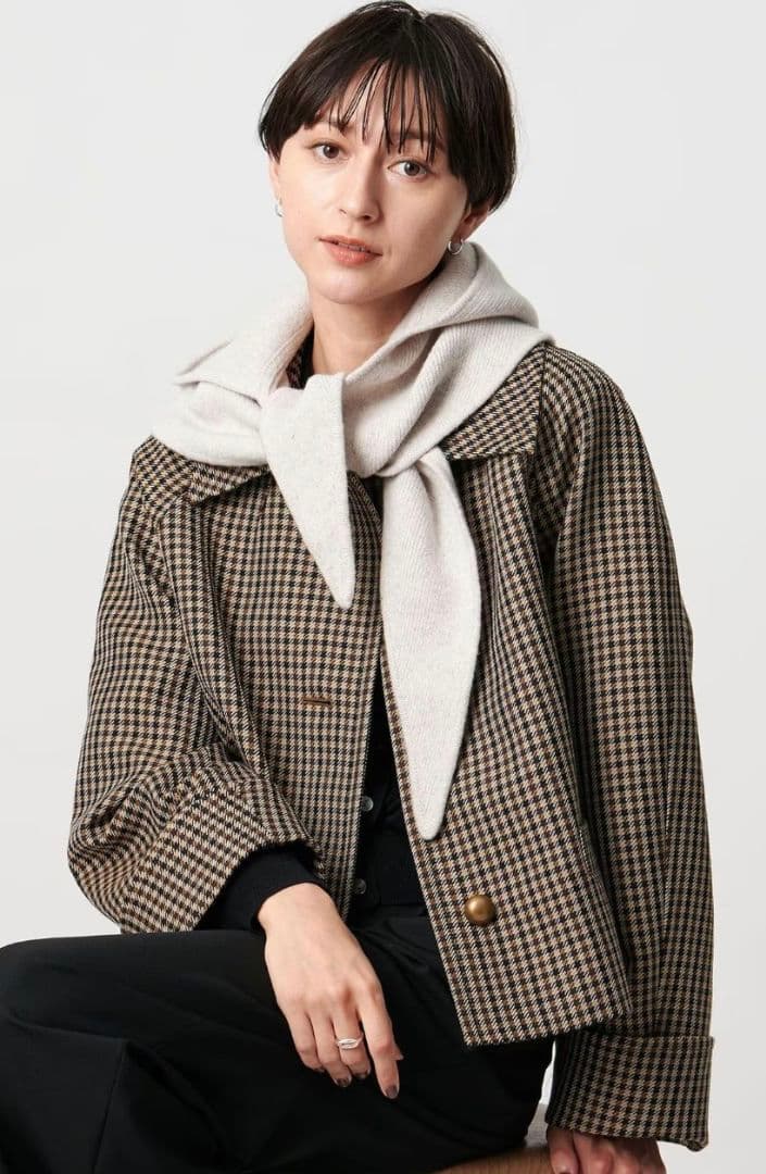 united arrows ユナイテッドアローズ　ニットフードストール