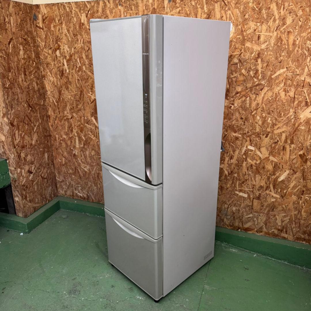 341 冷蔵庫　大型　300L強　左開き　自動製氷機付　洗濯機も有　極美品
