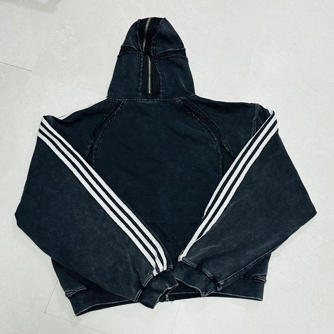 Thug club × adidas zipup パーカー 黒