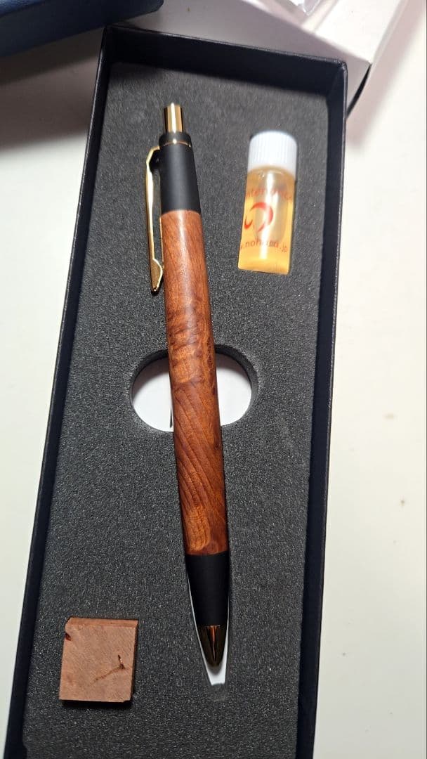 野原工芸 セコイア瘤 レッドウッド瘤 バーズアイ 山杢 固定式口金 付属