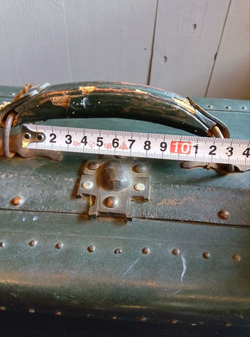 緑色　トランク　ヴィンテージ　レトロ　昭和