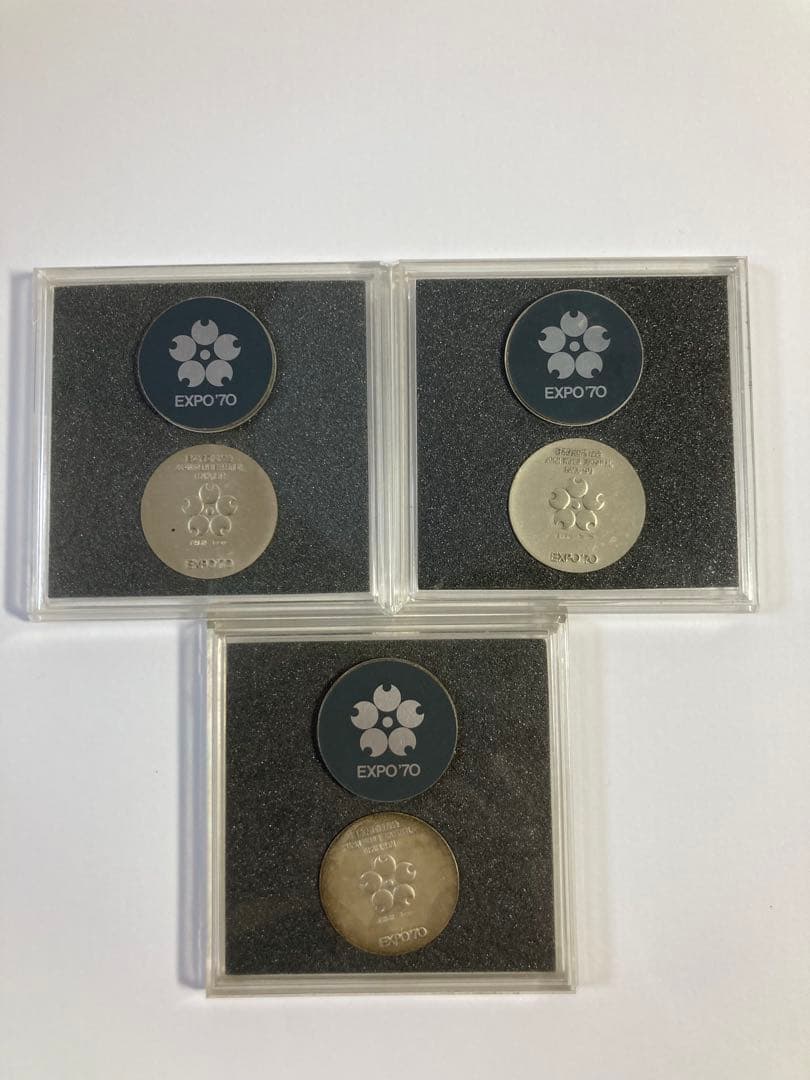1972年日本万博覧会記念メダル　銀メダル３点　シルバー