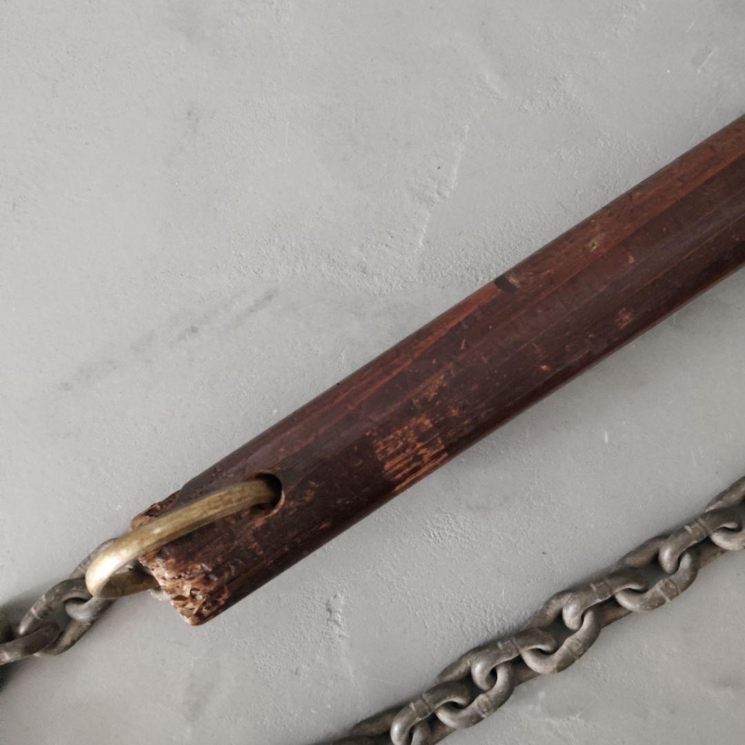 忍者武具 鉄製 鎖鎌 忍具 時代物 万力鎖 分銅鎖 くさりがま 古武術 武器