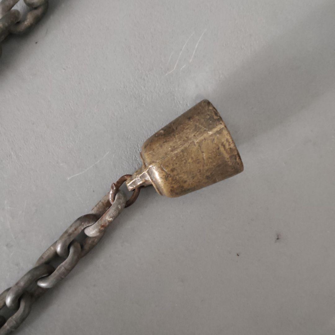 忍者武具 鉄製 鎖鎌 忍具 時代物 万力鎖 分銅鎖 くさりがま 古武術 武器