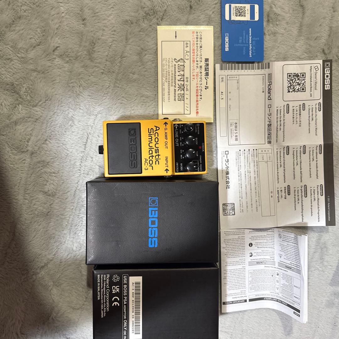 【新品同様】 BOSS Acoustic Simulator AC-3