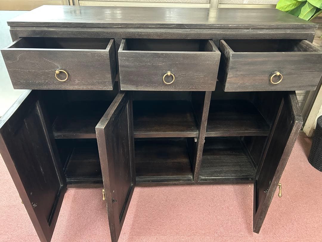 チーク材のアジアンチェスト