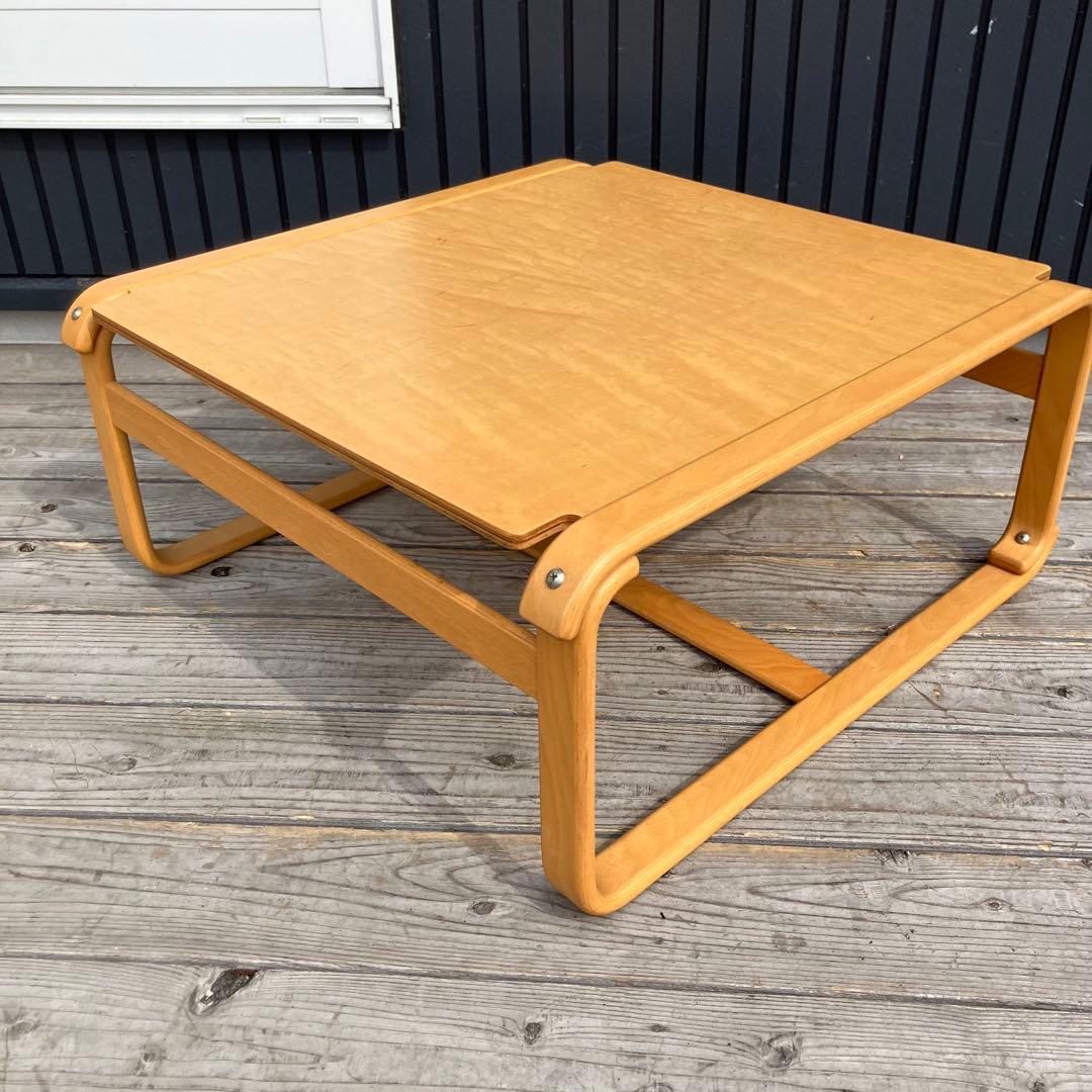 昭和レトロ 天童木工 サイドテーブル プライウッド ローテーブル 木製