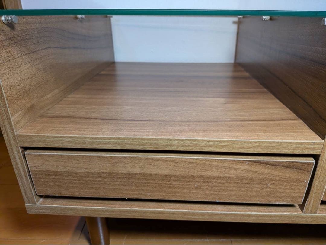 ■送料込■LOWYA ドレッサー ローテーブル コスメ台 センターテーブル鏡化粧