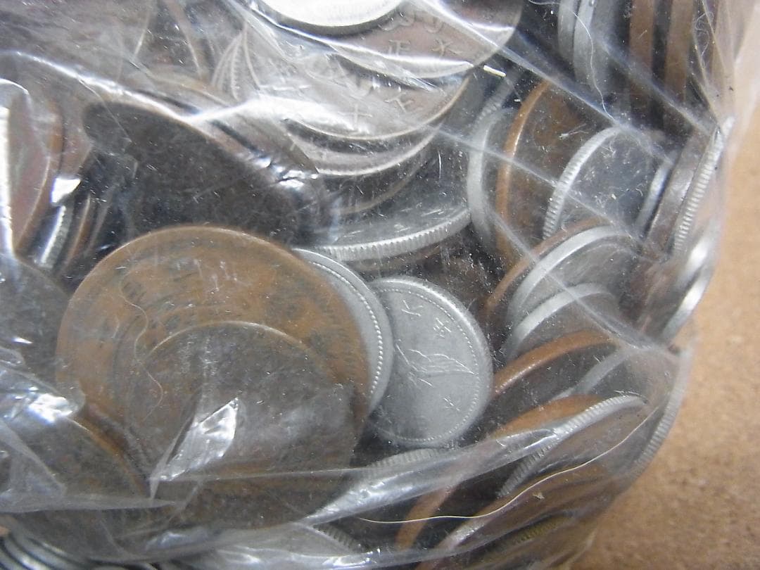 古銭　まとめて　銅銭　穴銭　寛永通宝　アルミ銭　3.7㎏ほど