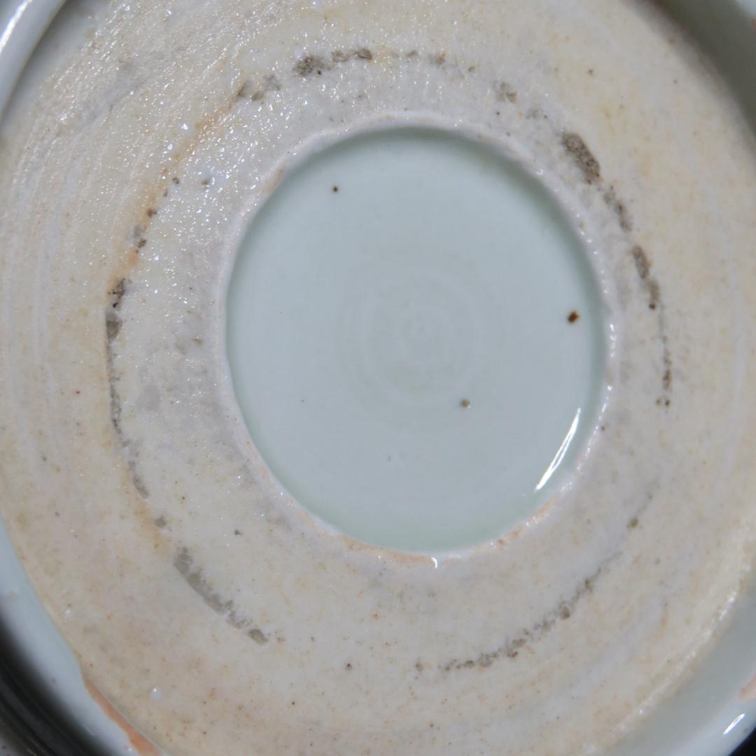 なます皿 5枚 江戸 蛇の目 唐草 松竹梅 窯傷 歪み 蔵出し