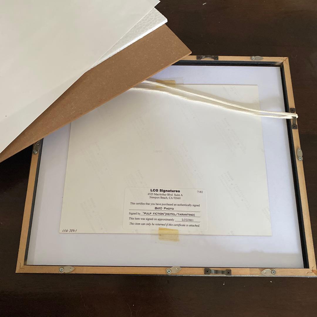 パルプフィクション　タランティーノ　ハーヴェイカイテル　サインフォト