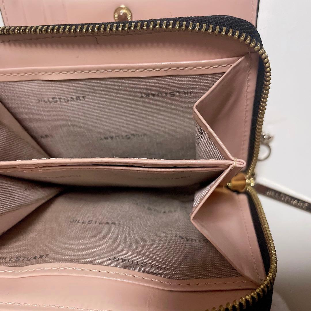 JILLSTUART エターナル L字ファスナー 折り財布 ブラック