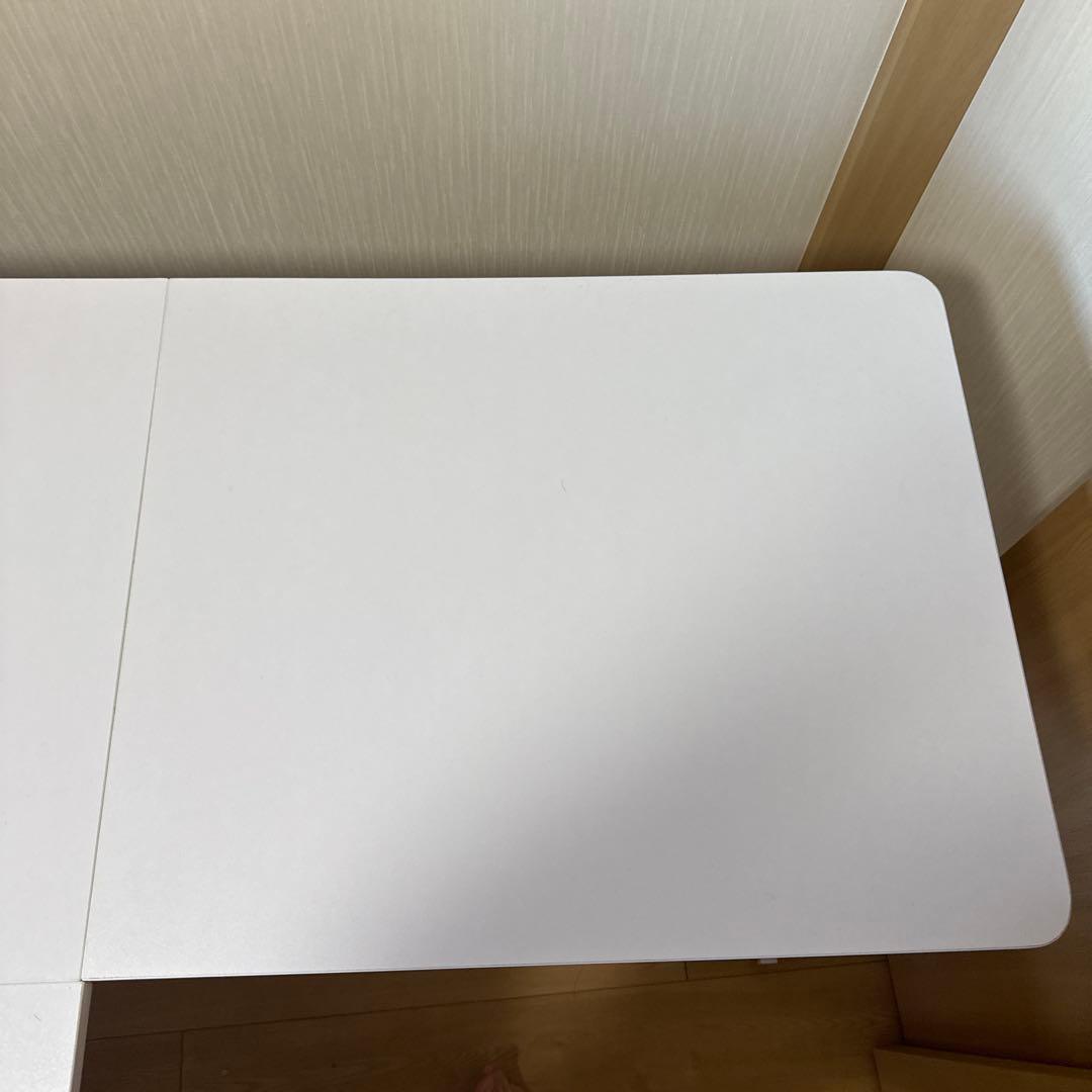 L字型ホワイトパソコンデスク　山善(YAMAZEN) PND-1300