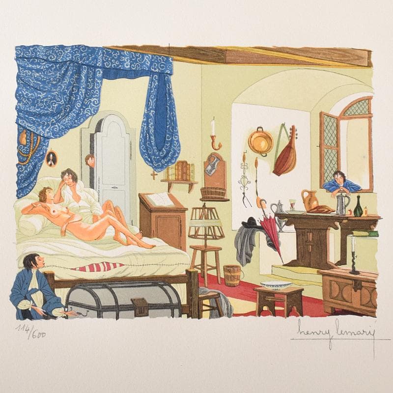 フランス　ヘンリー・リマリー　版画　114/600　5枚セット　V　R8330