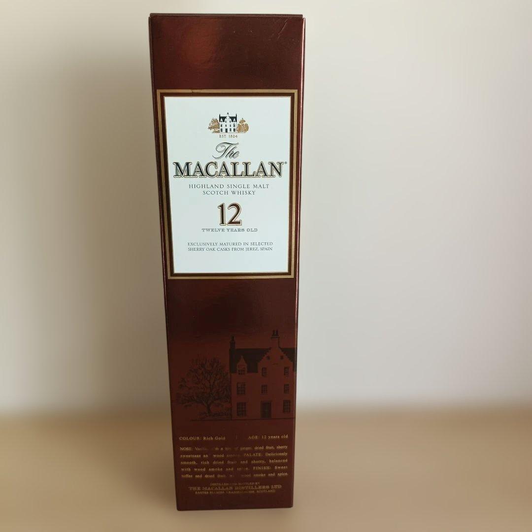 MACALLAN 12年　シングルモルトウイスキー 旧ボトル　箱付き