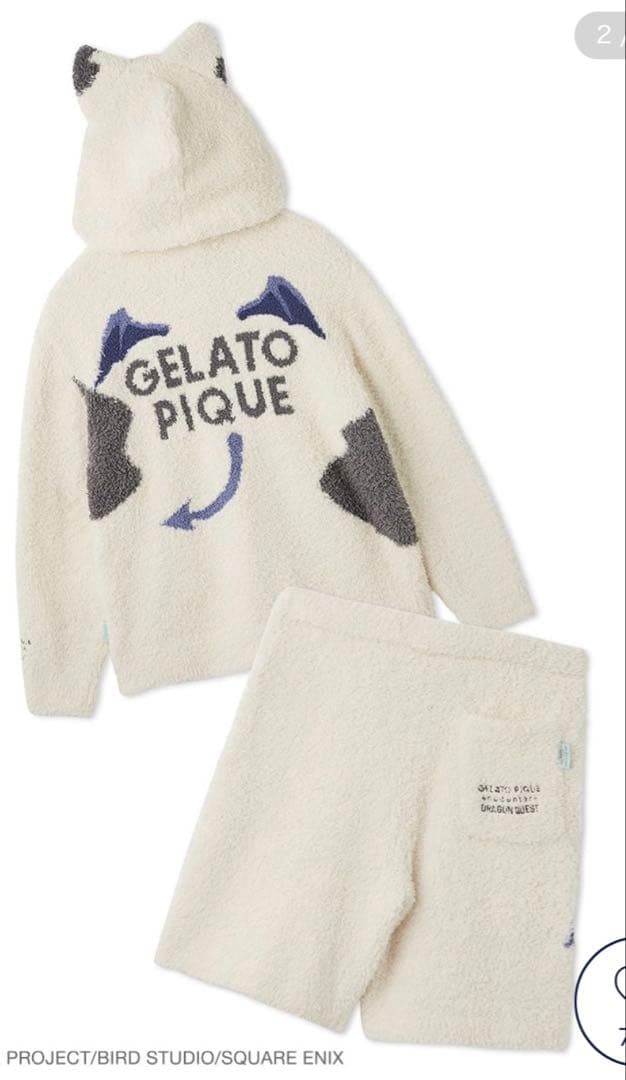 GELATO PIQUEドラクエ ジェラピケ モーモンパーカ＆ハーフパンツ