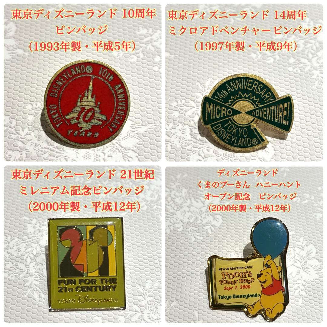 東京ディズニーランド 記念ピンバッジ 19点セット1993年製〜　匿名配送