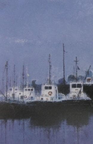 戸狩公久、【津軽】、希少な額装用画集より、新品額装付