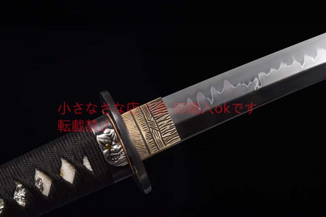 26寸T10焼刃日本三色研【鬼神丸国重】  武具 刀装具 日本刀 模造刀 居合刀