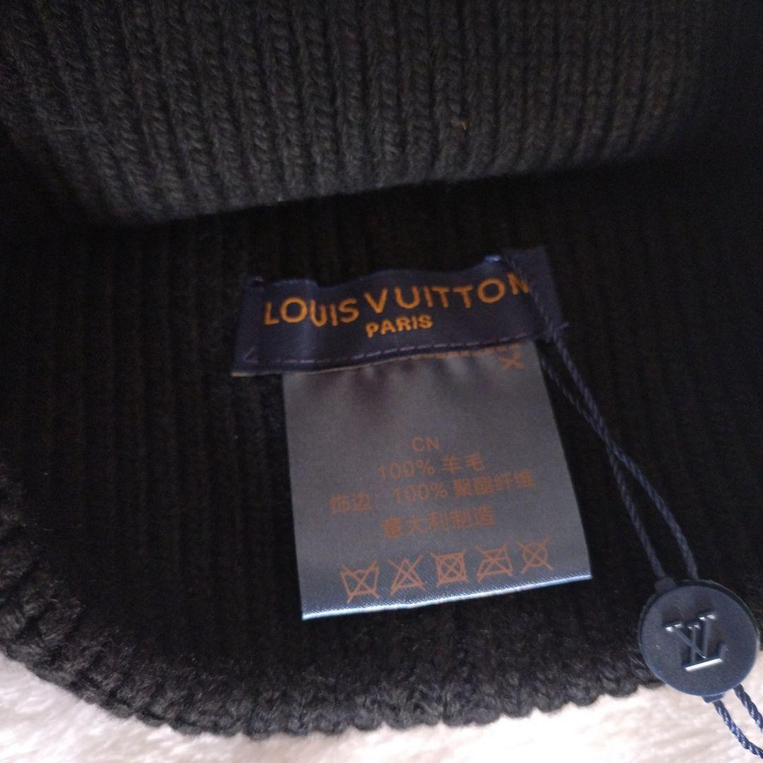 【新品·未使用】Louis Vuitton ブラック ニットビーニー