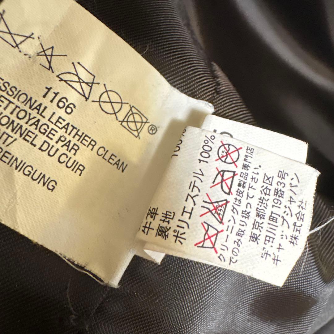 Old Gap レザージャケット キャメル シングル ライダース