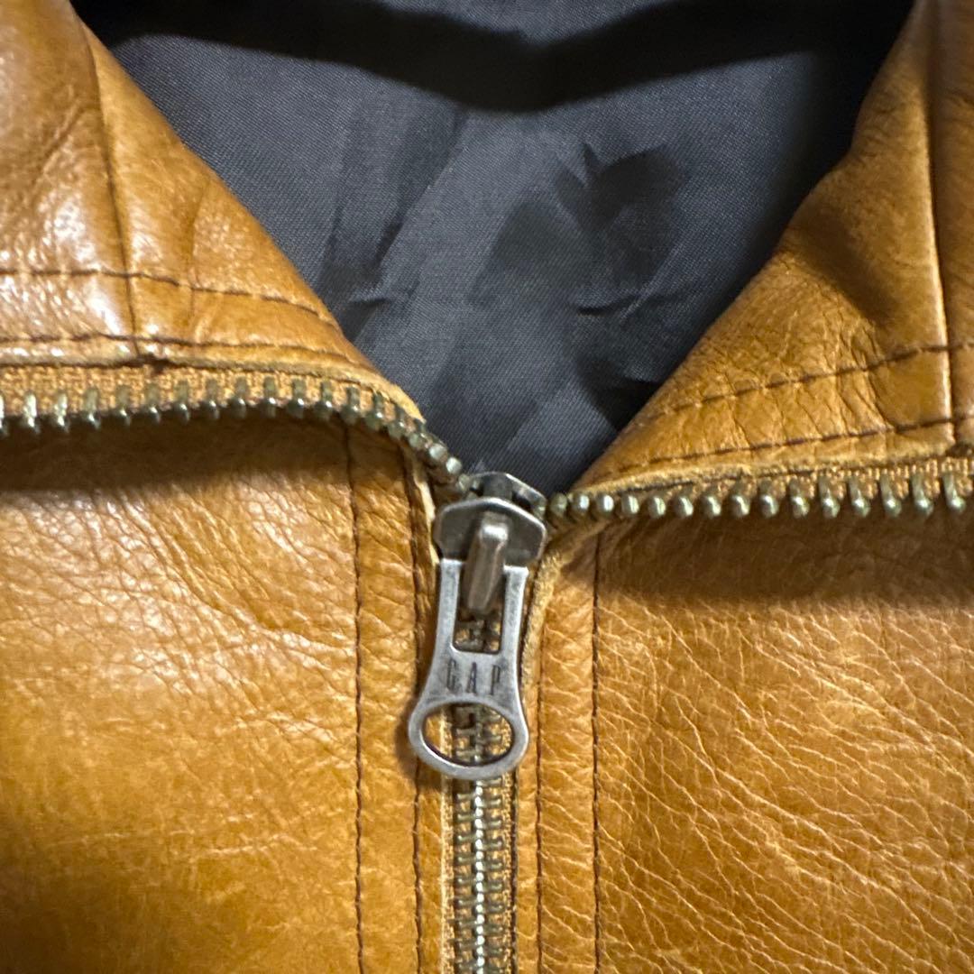 Old Gap レザージャケット キャメル シングル ライダース