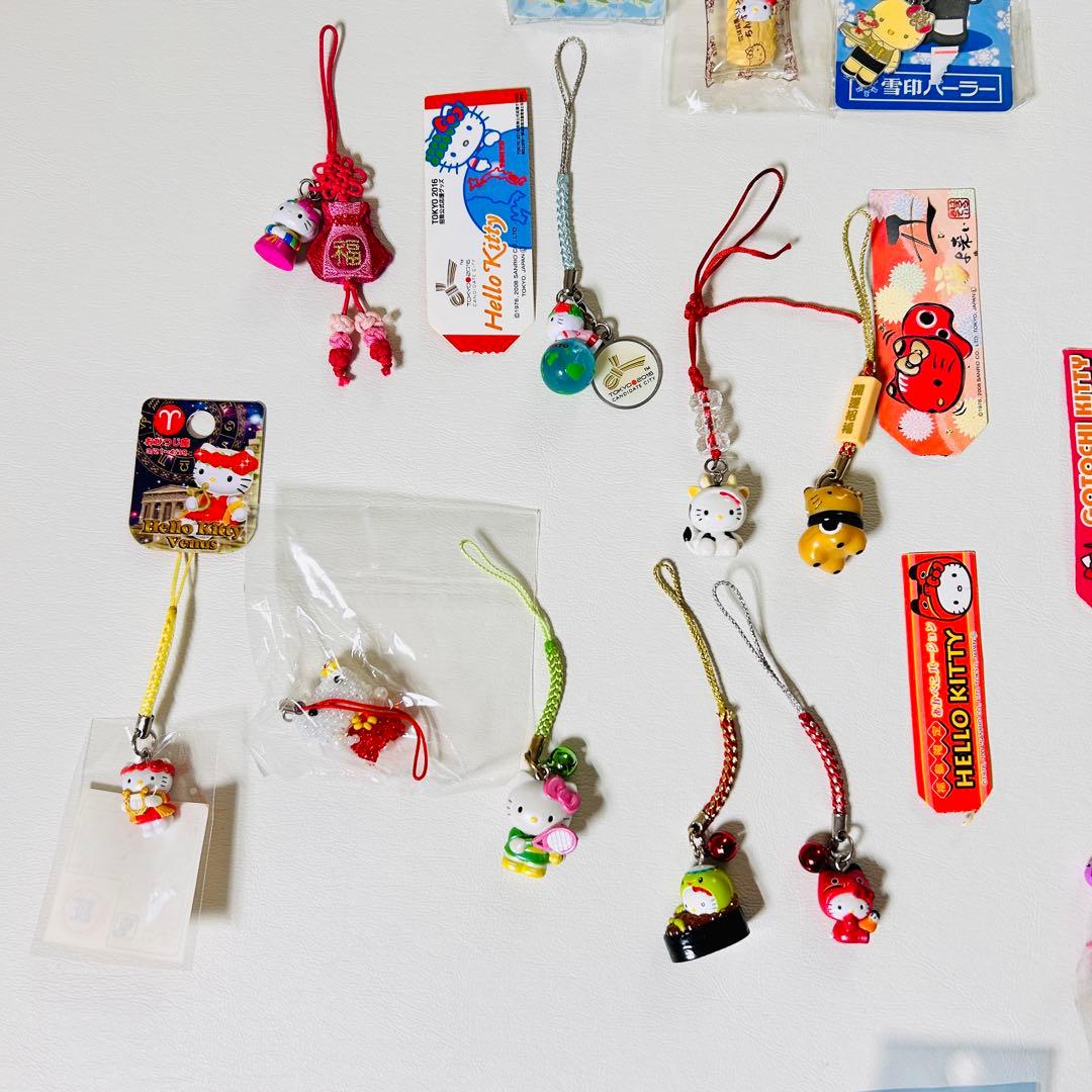 【サンリオ】ご当地限定ハローキティ ストラップ まとめ売り 根付け 状態様々