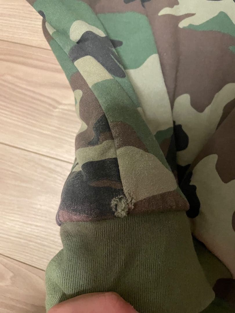 Supreme 迷彩ジップフーディー　s