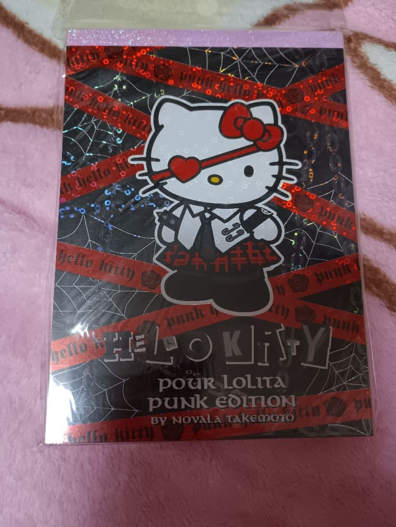 激レア！嶽本野ばらパンクキティ　メモ帳＆ボールペンセット　小悪魔キティ平成レトロ