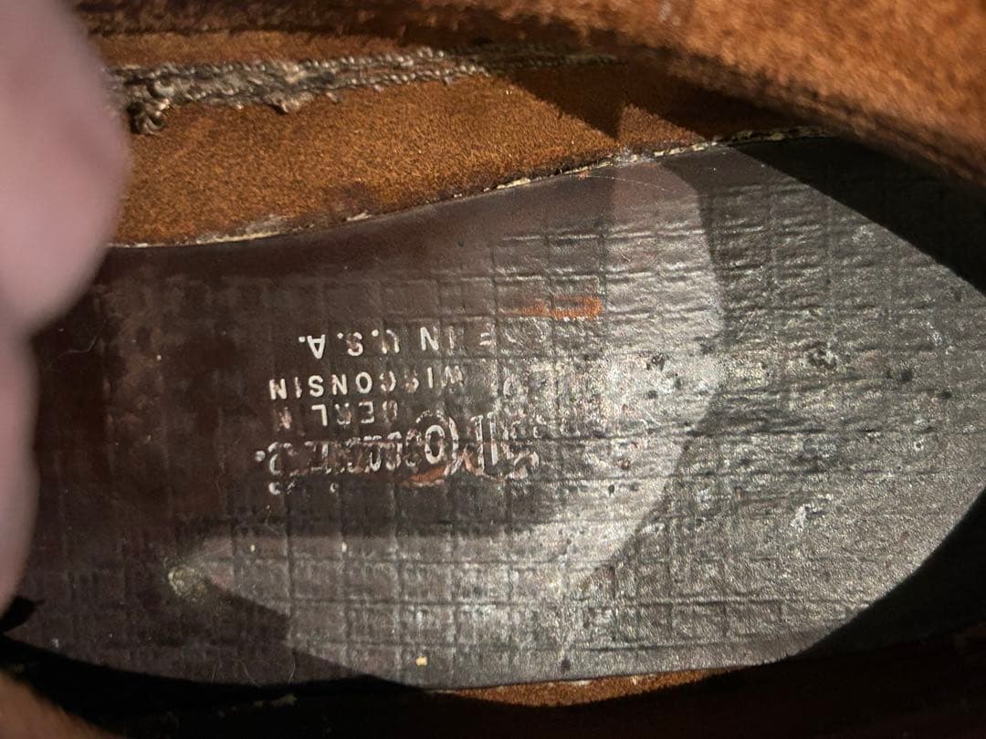 ラッセルモカシン スポーティングクレーチャッカ クロムエクセル バーガンディ