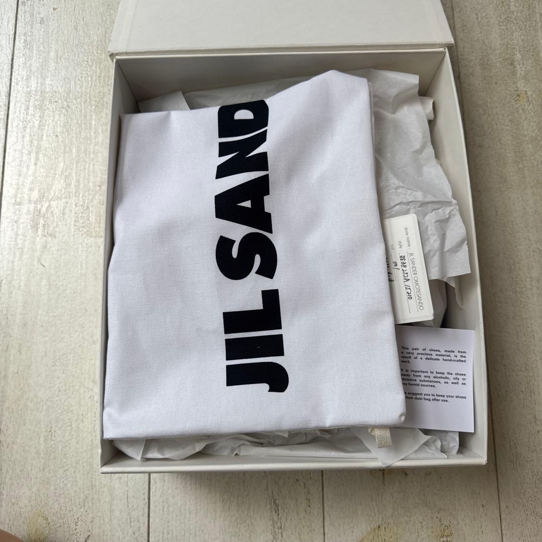 jil sander メタルミュール35 ポインティドトゥサンダル 保存袋付き