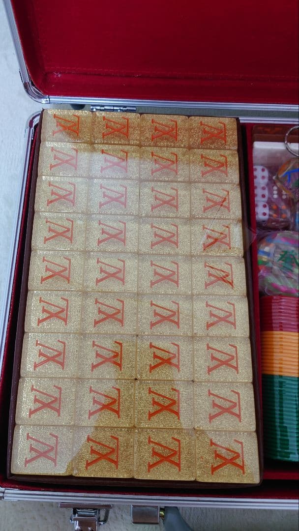 麻雀セット アルミニウムケース付き