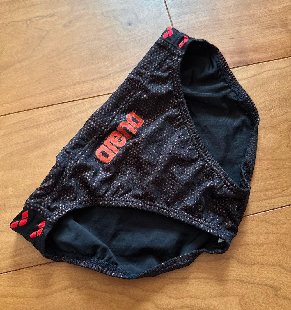 【レア】arena トライスーツ トライアスロン ブラック×レッド M　競パン