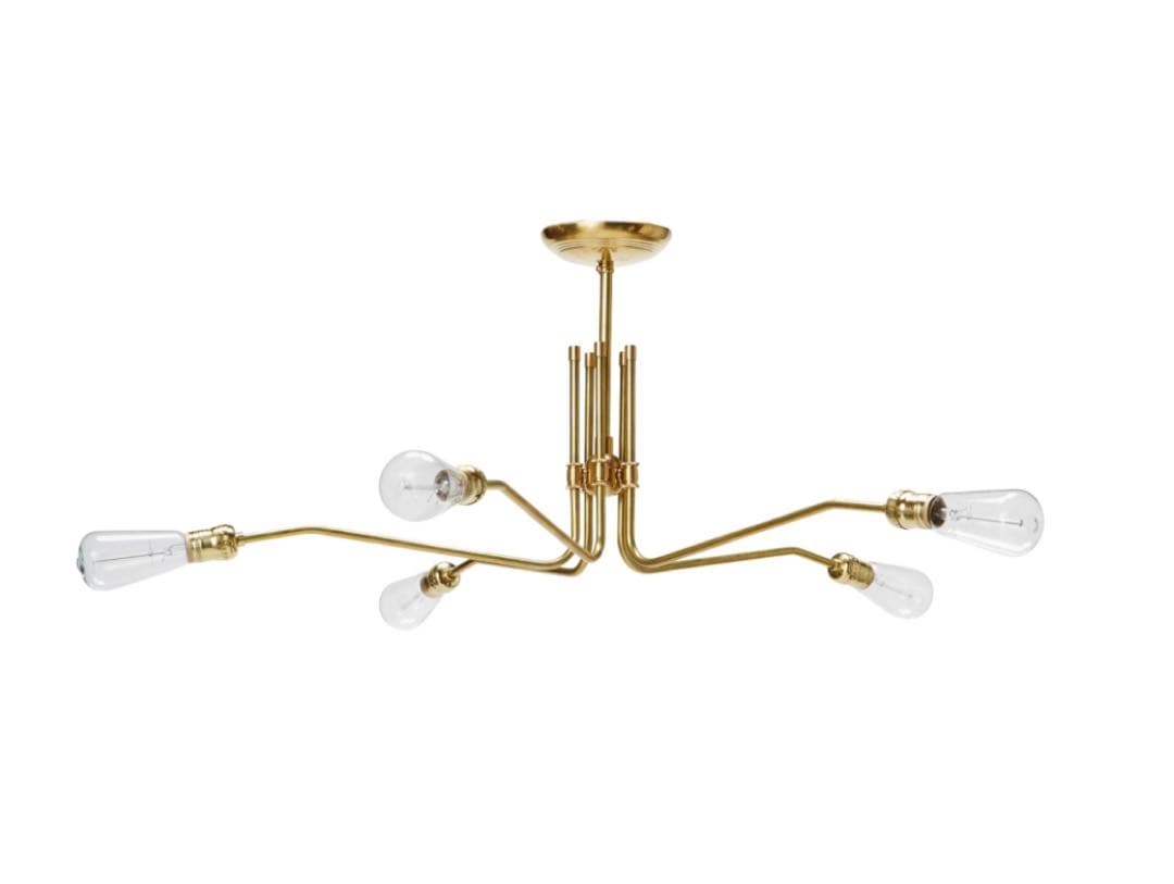 ナ*ブ様 SOLID BRASS LAMP MID LONG 5 ARM