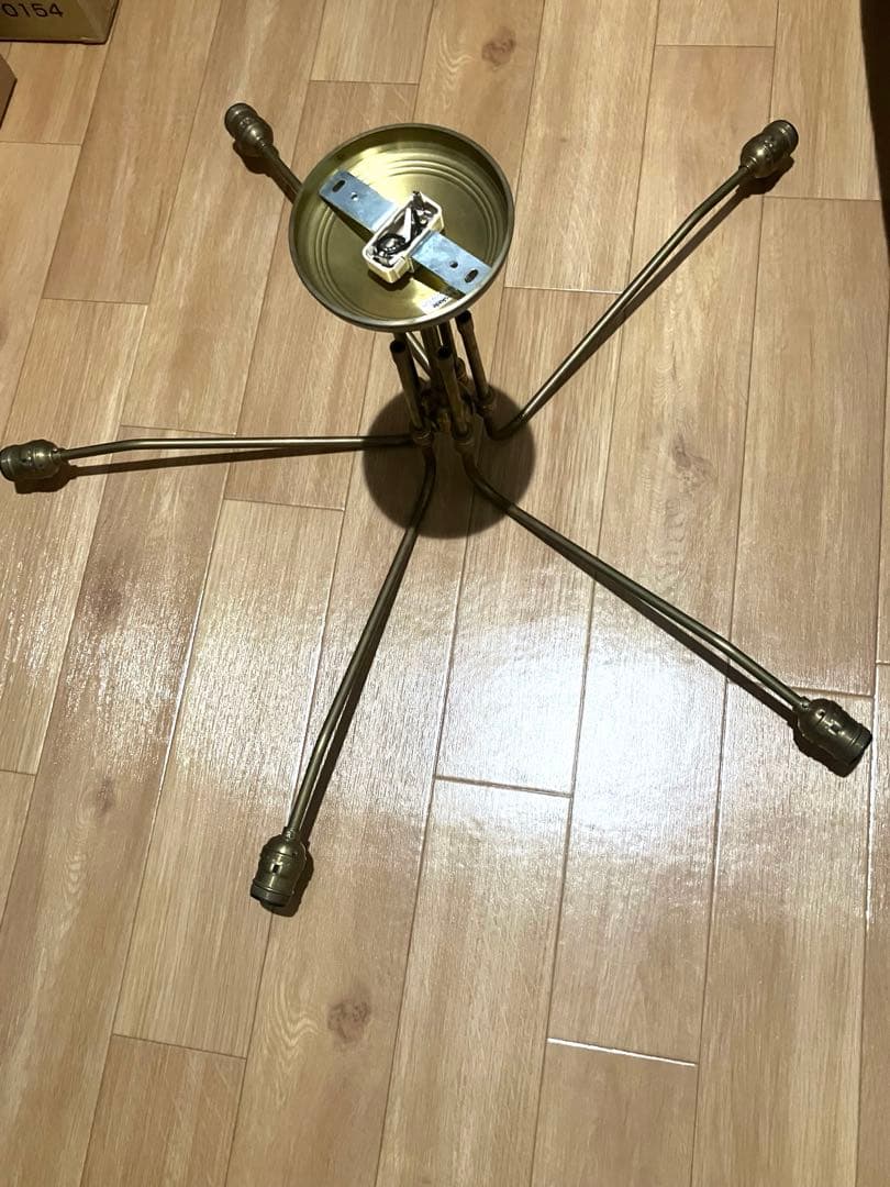 ナ*ブ様 SOLID BRASS LAMP MID LONG 5 ARM