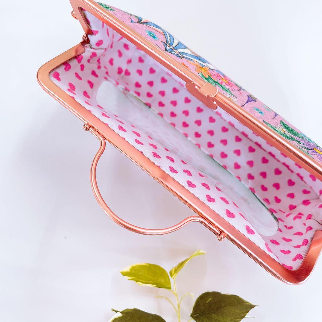 お取り置き／まちころ巾着＊巾着ポーチ／中身が見えるがま口ポーチ／ユキエモン